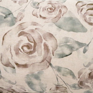 Linen Printed Lumber Throw Pillow 16x24 Brown & Green