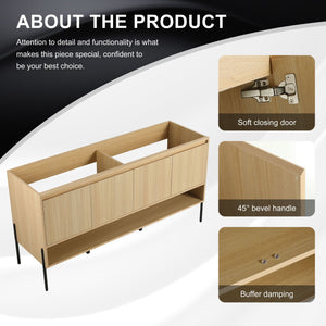 Freestanding Bathroom Vanity & Soft Close Cabinet Doors