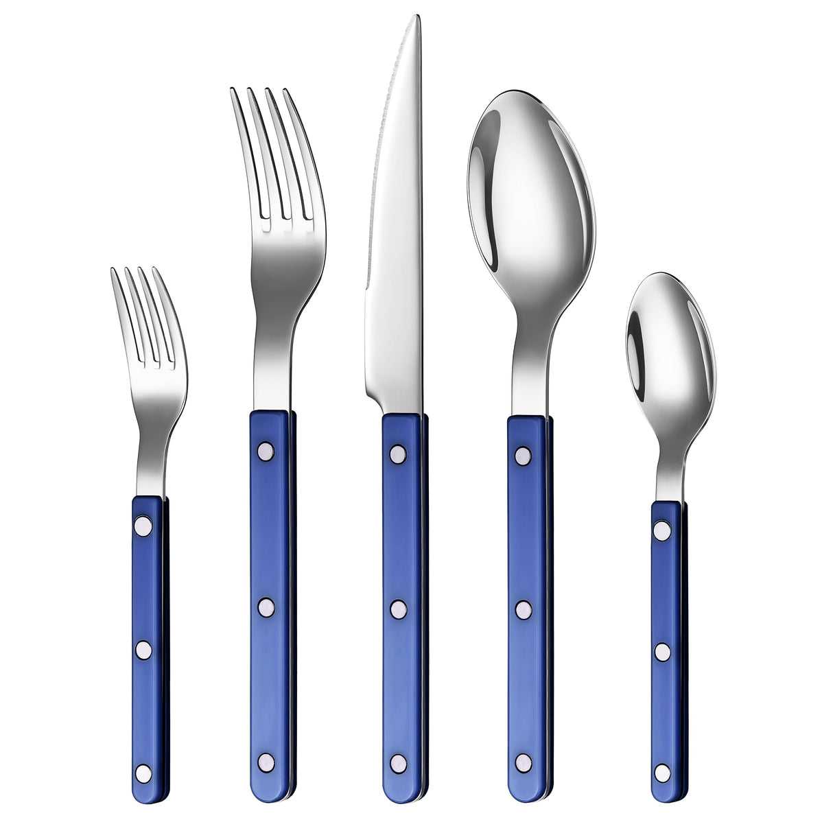Khen Cutlery Set of 20, 18/8 Stainless Steel Flatware,