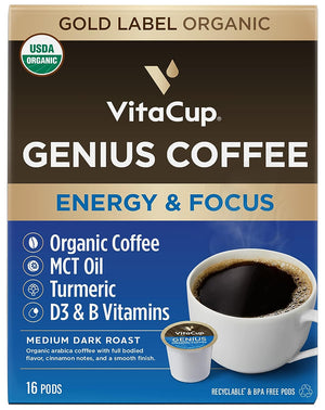 Slim Organic Coffee Pods with Diet Support Bold Flavor