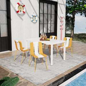 Summer 4-Pack Modern Striped Color Block Chairs