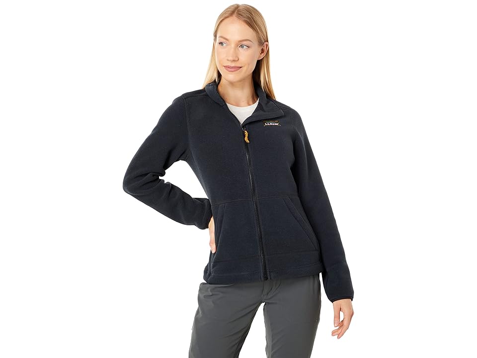 L.L.Bean Mountain Classic Fleece Jacket (Black) Women's Clothing