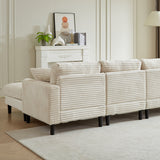 The Beverly Corduroy U-Shaped Sectional Sofa