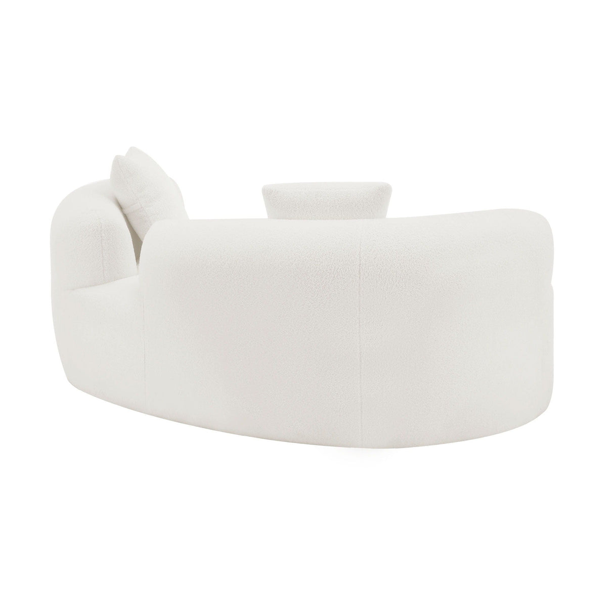 Modern Curved Loveseat
