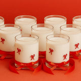 Khen Red Bowtie Tumbler Set Unique Lightweight Acrylic Clear Drinkware Vintage Aesthetic Barware Cup - Set of 2 Clear