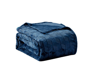 Ultra Plush by Decor&More Amrani Chevron Arrow Jacquard Microplush Blanket