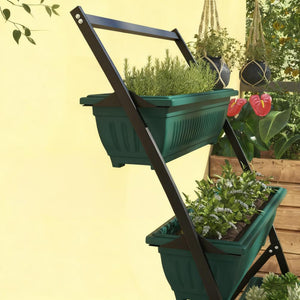 4-Tier Vertical Raised Garden Planter with 4 Boxes