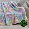 Faith, Hope, Love Home Décor Ultra Plush Cosmic Glow In The Dark Throw Blanket