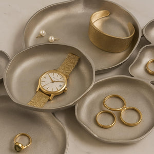 Cluster Decorative Bowls, Bright Silver Brass - Decoration