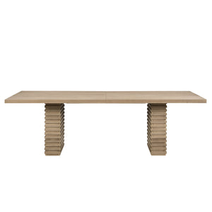 95-Inch Dining Table in Light Ash