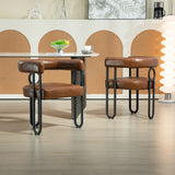 House hold contemporary designed upholstered accent/dining chair/barrel side chairs set of 2