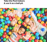 Inflatable Swimming Pool XL for Kids/Adults/Family, Dark Blue (Large 10'x6' Ft / 22" Inches Deep)