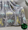 Faith, Hope, Love Home Décor Ultra Plush Cosmic Glow In The Dark Throw Blanket