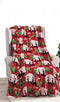 Noblehouse velvet touch holiday throw fleece blanket (50" x 60")