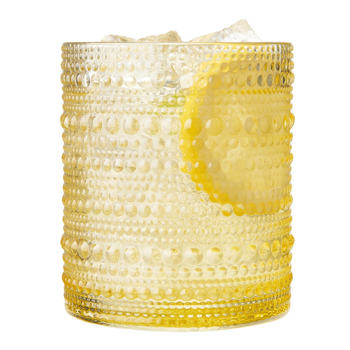 Hobnail glassware set of 6 Summer colors