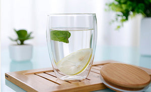 350ml 12oz double walled mug with bamboo lid double-wall glasses with spill proof bamboo lids. perfect for serving tea, coffee, juice, sodas, cocktails, whiskey, scotch, vodka, or your preferred spirit on the rocks.