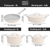 7-Piece Cast Aluminum Cookware Set with Lids