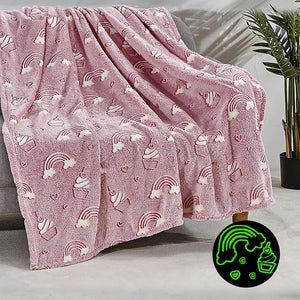 Faith, Hope, Love Home Décor Ultra Plush Cosmic Glow In The Dark Throw Blanket