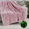 Faith, Hope, Love Home Décor Ultra Plush Cosmic Glow In The Dark Throw Blanket