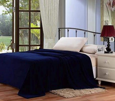 Home essentials solid microplush blanket