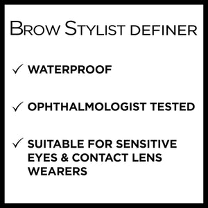 2-PACK L'Oreal Paris Makeup Brow Definer Waterproof Eyebrow Pencil, Ultra-Fine Mechanical Pencil, Draws Tiny Brow Hairs and Fills in Sparse Areas and Gaps, , 0.003 Ounce