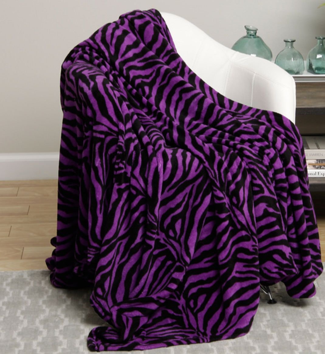 Faith, Hope, Love Home Decor Ultra Lush King Size Zebra Microplush Blanket