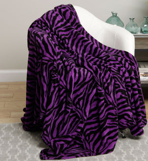 Faith, Hope, Love Home Decor Ultra Lush King Size Zebra Microplush Blanket