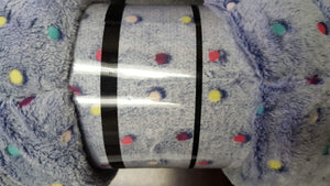 Faith, Hope, Love Home Decor Velvet Touch Rainbow Polka Dot Throw Fleece Blanket