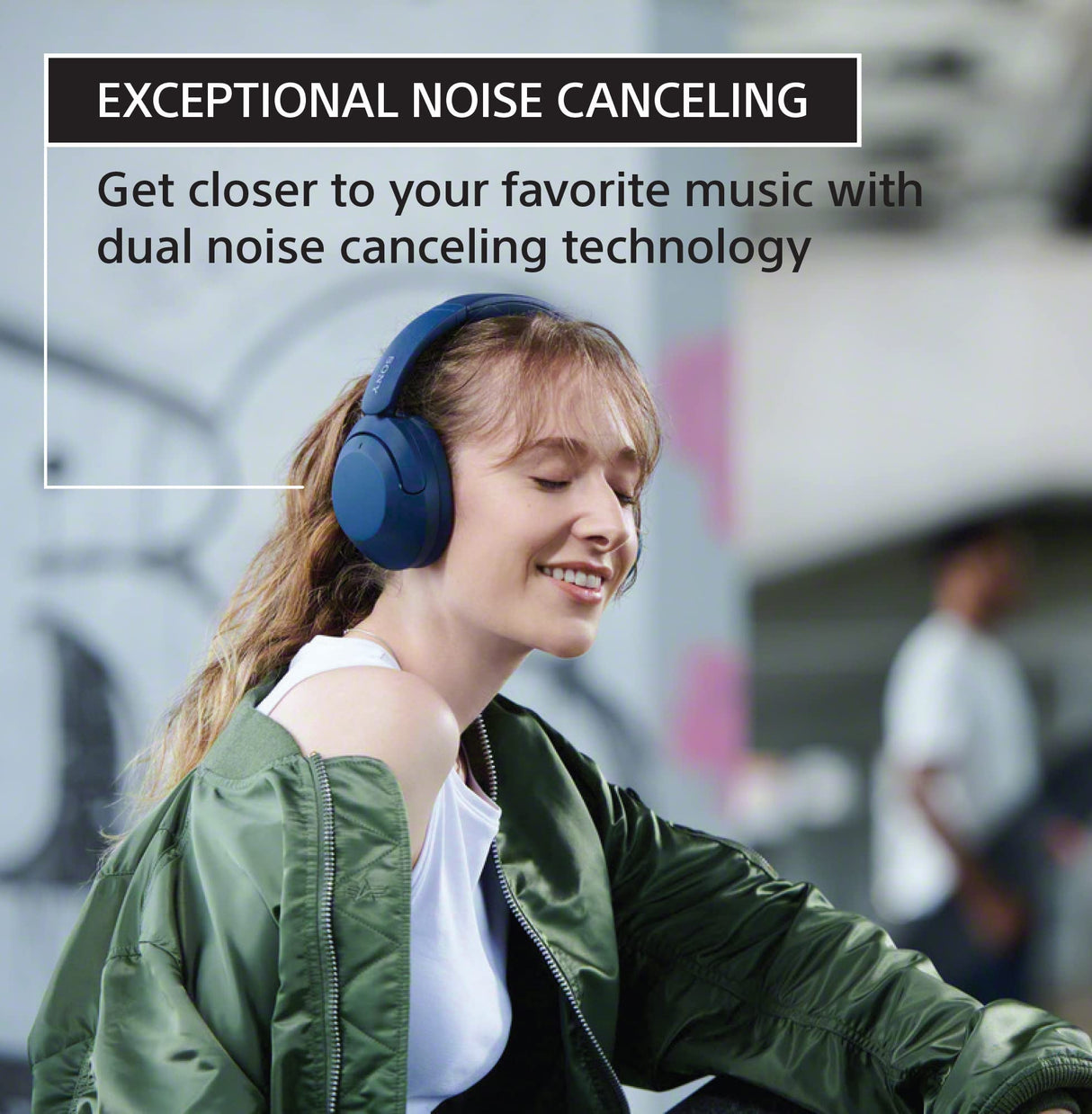 Open Box -  Sony WH-XB910N EXTRA BASS Noise Cancelling Bluetooth Headphones