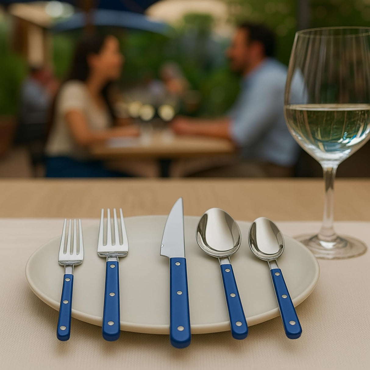 Khen Cutlery Set of 20, 18/8 Stainless Steel Flatware,