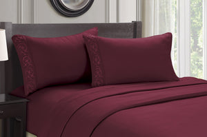 Faith, Hope, Love Home Decor Ultra Lush Soft Touch Venus Embroidered Sheet Set