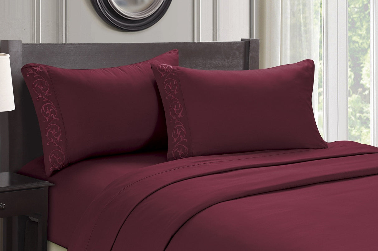 Faith, Hope, Love Home Decor Ultra Lush Soft Touch Venus Embroidered Sheet Set