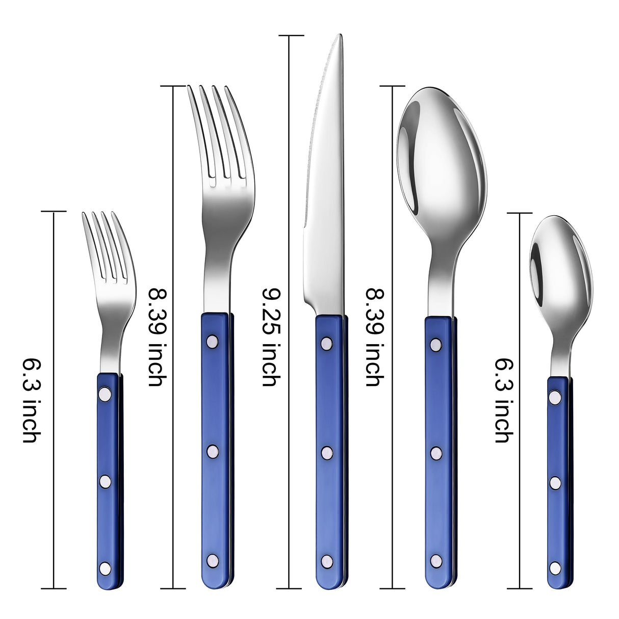 Khen Cutlery Set of 20, 18/8 Stainless Steel Flatware,