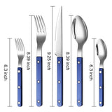 Khen Cutlery Set of 20, 18/8 Stainless Steel Flatware,