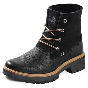 Kodiak Womens Atlin Black Leather Bootie - Size 10
