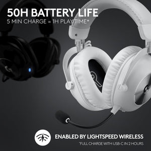 Refurbished - HEADSET-PRO X 2 LIGHTSPEED Wireless Gaming Headset-WHITE-2.4GHZ- 981-001268