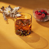 The Wine Savant Mexican Style Glass Hand Blown Colorful Artisan Design Glass Barware DOF Glassware - Confetti Rock