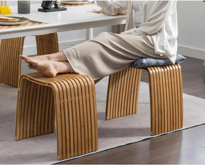 Bamboo Dining Bench 11-7/8L x 18-1/8W x 18-1/8H Inches