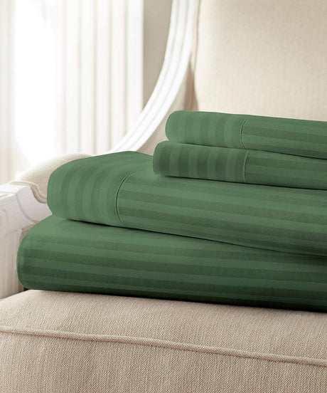 Noble-house-1800-series-wrinkle-resistant-embossed-stripe-sheet-set-Bed-Sheets