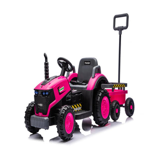 Kids Electric Ride-On Tractor With Trailer