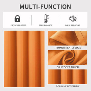 2 Pack - 55" x 84" Solid Thermal Blackout Panels (19 Colors)