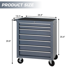 Multifunctional Rolling Tool Chest with 7 Drawers