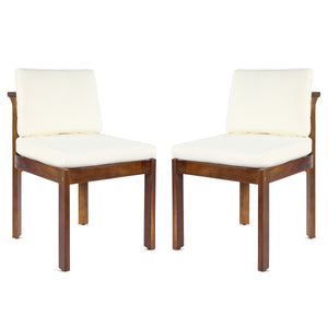 Acacia Wood Outdoor Dining Chair (Set of 2)