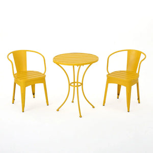 Colmar - 3 Piece Metal Outdoor Set