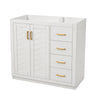 Retro Style Bathroom Vanity, 3 Drawers & Soft Closing Doors