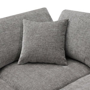 Modern Modular Cloud Sofa Bed, 6 Seat Sectional Couch Set With Ottoman, Free Combination, Convertible U Shaped Sleeper Sofa For Living Room