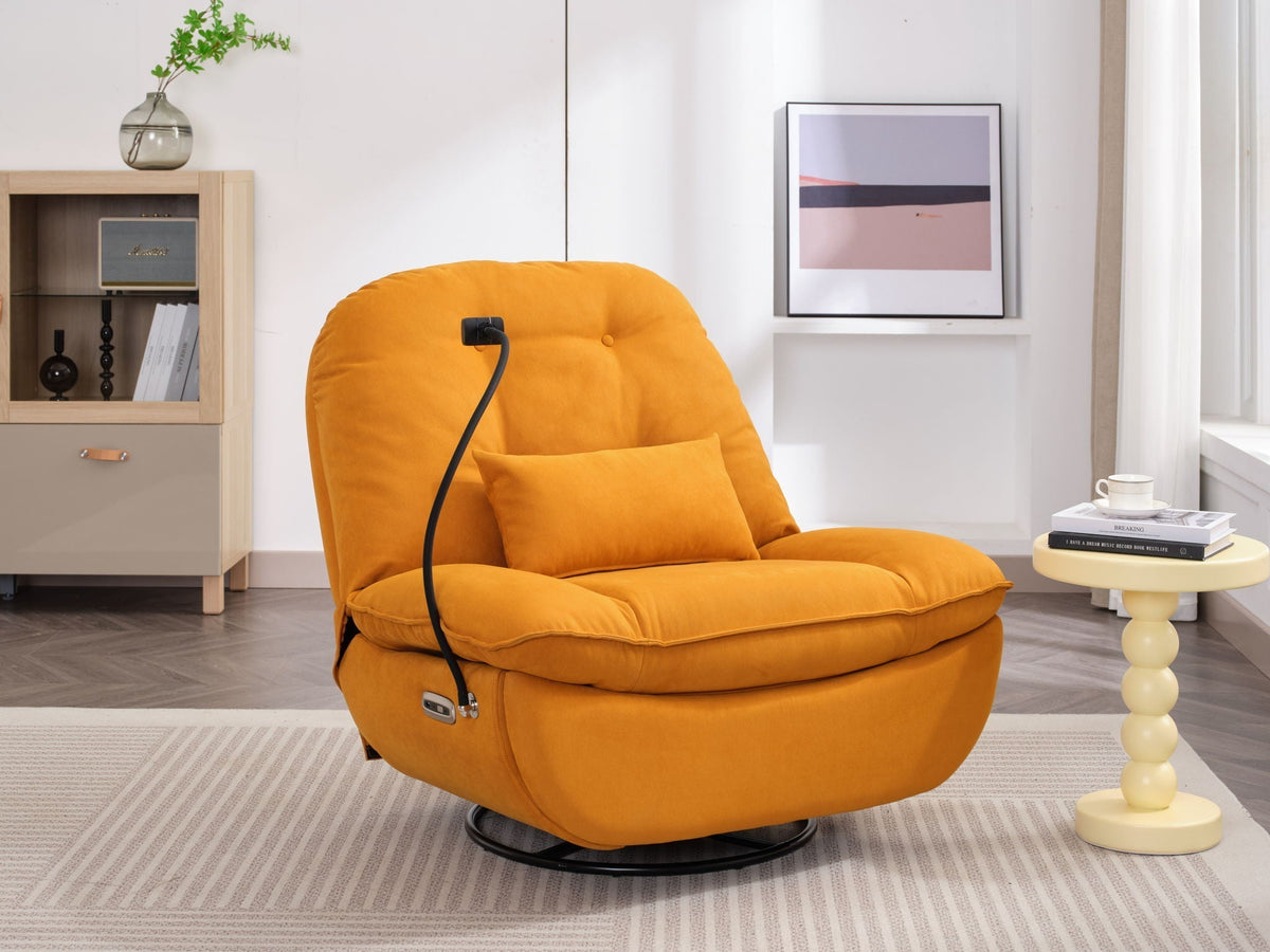 Power Recliner Swivel Glider USB Charger With tooth Music Player, Sleep, Working, Game And Leisure