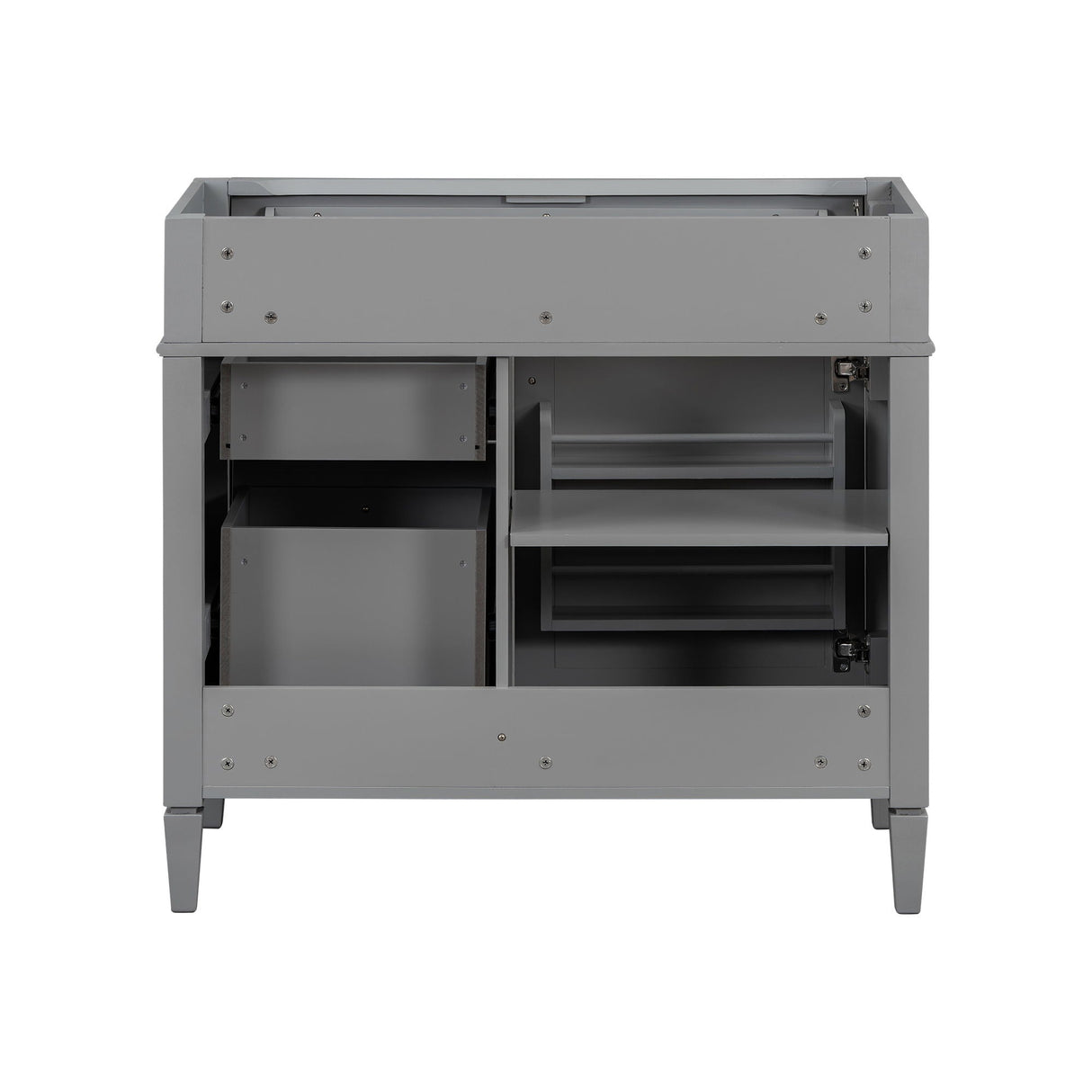 Bathroom Vanity With 2 Drawers And Tip-Out Drawer, Storage Cabinet