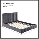 Upholstered Wingback Bed