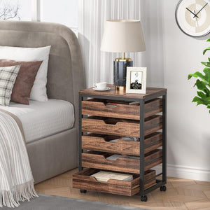 Storage Chest With Wheels, Mobile Drawer Unit